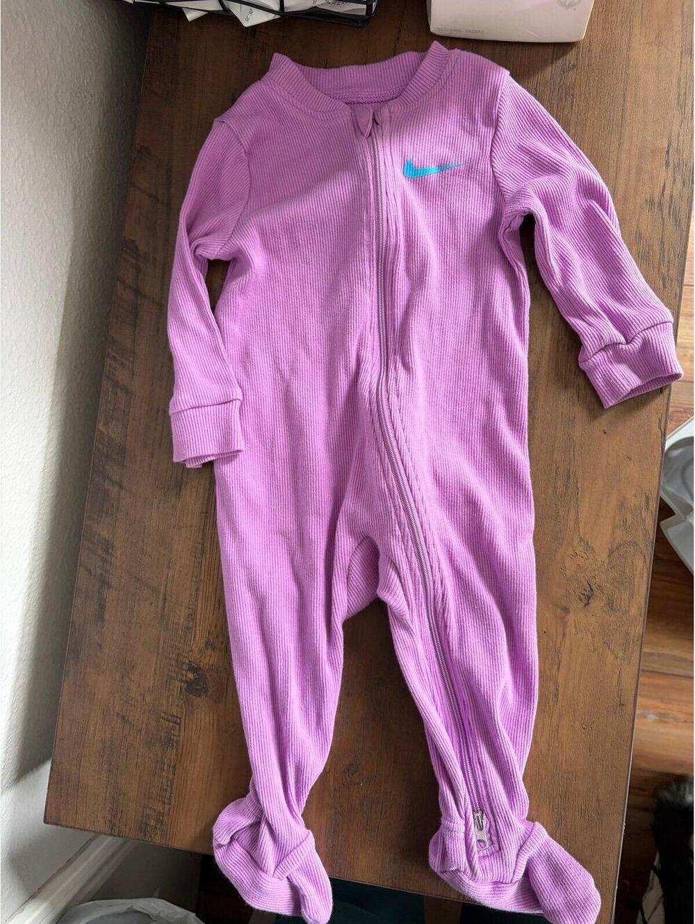 Nike purple ribbed bodysuit size 9m